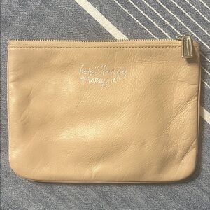 Rebecca Minkoff Tan Leather Cosmetic Pouch